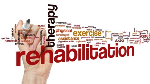 Rehabilitation word cloud