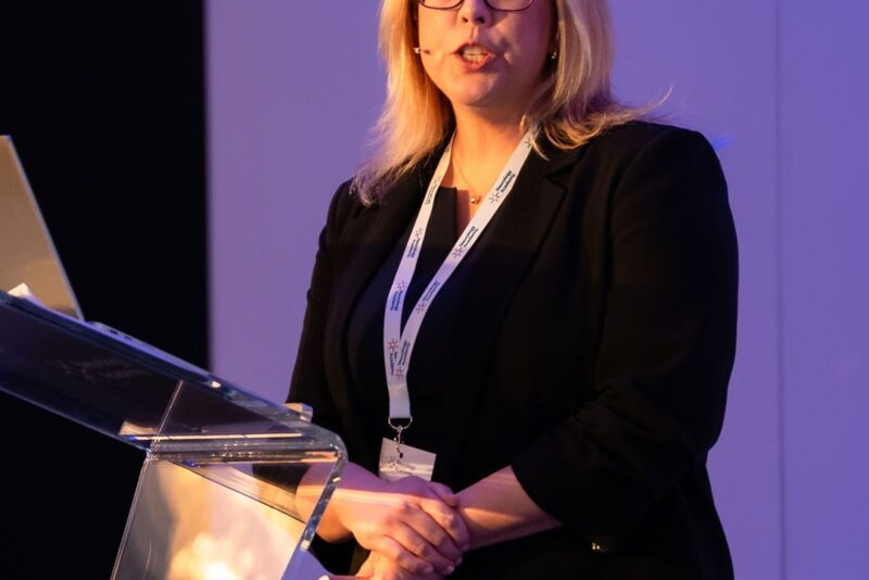 Chris Hyde at neurology conference